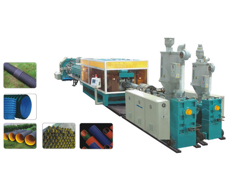 Équipement d'extrusion de tuyaux ondulés à double paroi fantaisie PEPP