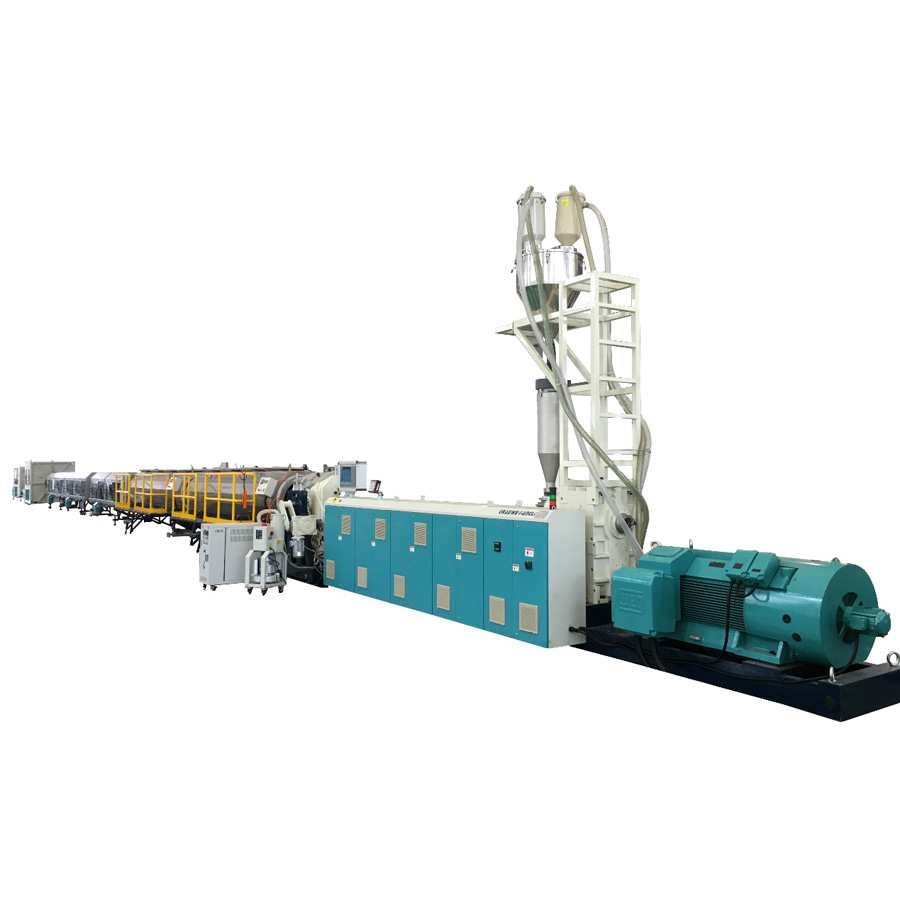 Ligne d'extrusion de tuyaux en PE